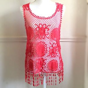 ✨Boho Crochet Top Size M